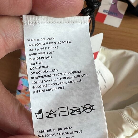 prAna Womens Sugar Shore One-Piece Swimsuit LARGE in Floral Impression - Picture 8 of 8